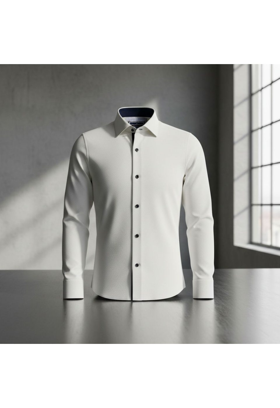 Slim Fit Uzun Kol Desenli Armürlü Jakar Erkek Gömlek 3GMK311497010 - Giovanni Fratelli