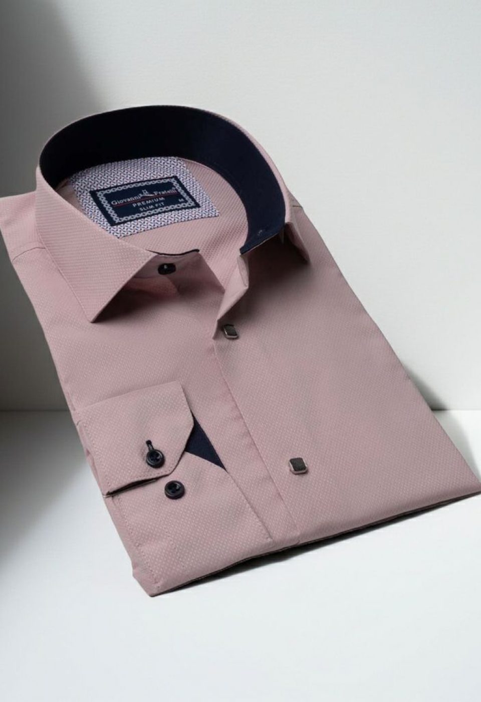 1497 CR JKR 011 Slim Fit Uzun Kol Desenli Armürlü Jakar Erkek Gömlek 3GMK311497011 - Giovanni Fratelli