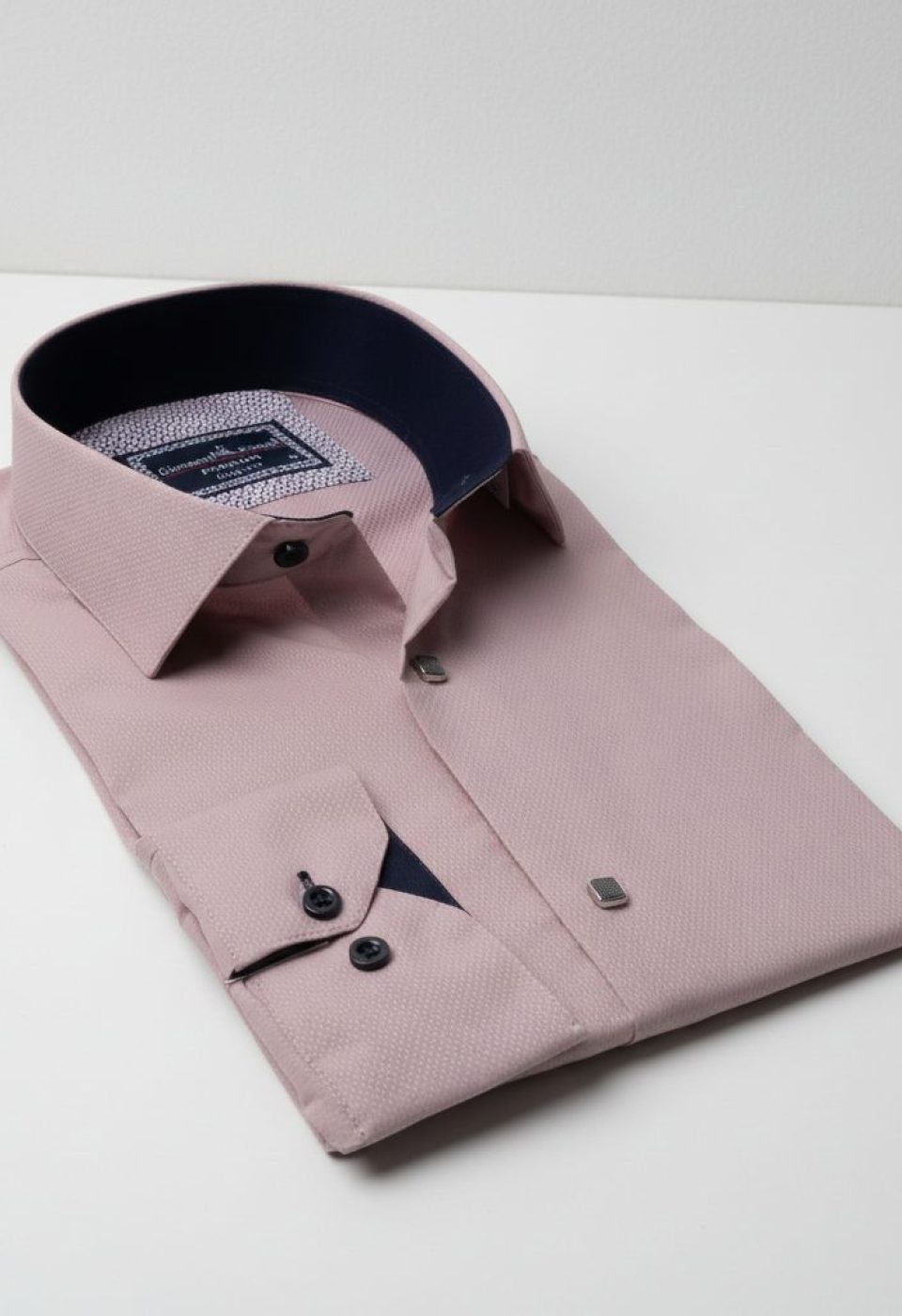 Slim Fit Uzun Kol Desenli Armürlü Jakar Erkek Gömlek 3GMK311497011
