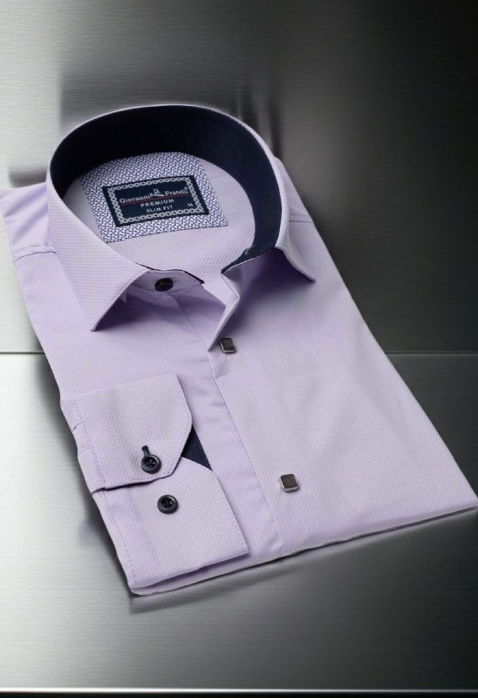 Slim Fit Uzun Kol Desenli Armürlü Jakar Erkek Gömlek 3GMK311497015 Slim Fit Uzun Kol Desenli Armürlü Jakar Erkek Gömlek 3GMK311497015
