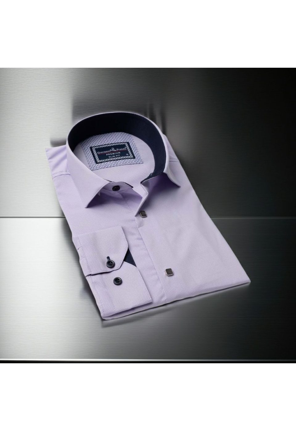 Slim Fit Uzun Kol Desenli Armürlü Jakar Erkek Gömlek 3GMK311497015 - Giovanni Fratelli