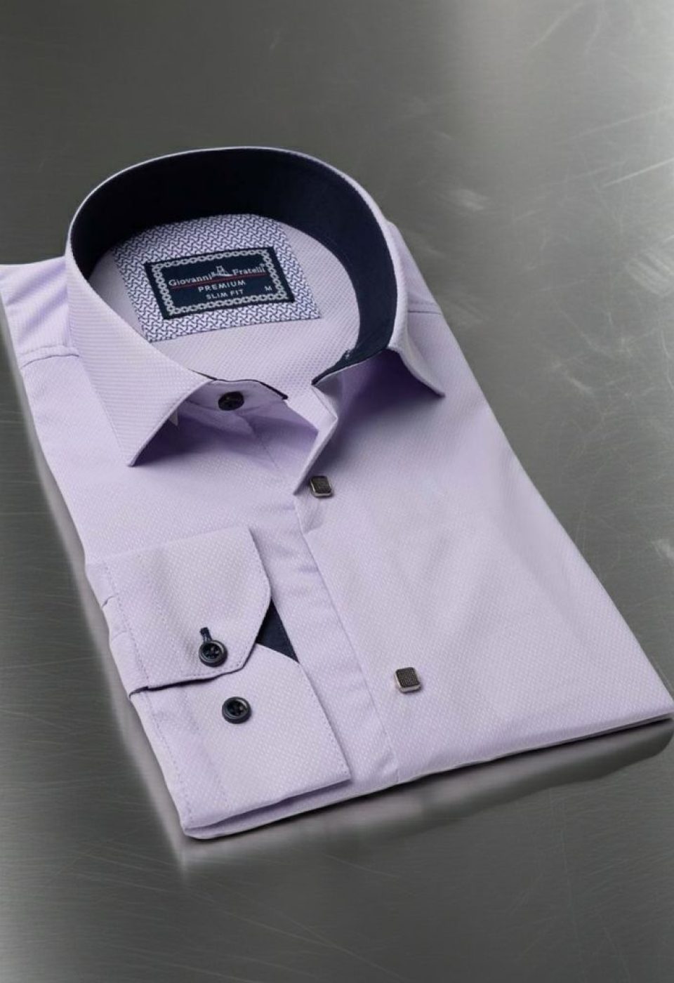Slim Fit Uzun Kol Desenli Armürlü Jakar Erkek Gömlek 3GMK311497015 - Giovanni Fratelli