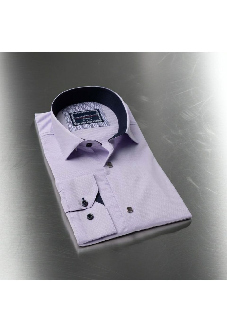 Slim Fit Uzun Kol Desenli Armürlü Jakar Erkek Gömlek 3GMK311497015 - Giovanni Fratelli