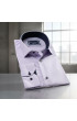 Slim Fit Uzun Kol Desenli Armürlü Jakar Erkek Gömlek 3GMK311497015