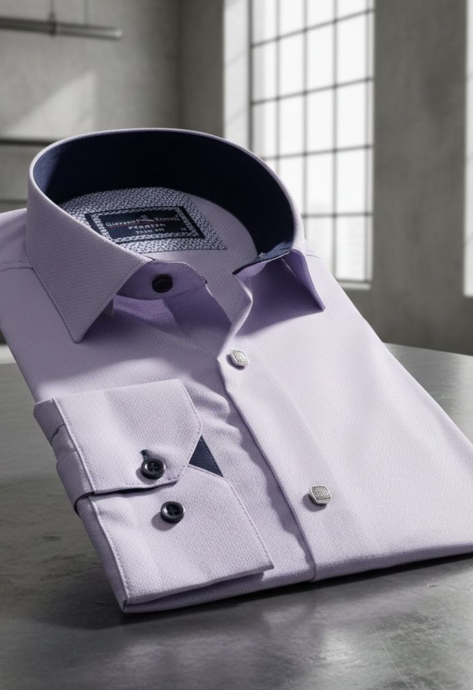 Slim Fit Uzun Kol Desenli Armürlü Jakar Erkek Gömlek 3GMK311497015 - Giovanni Fratelli