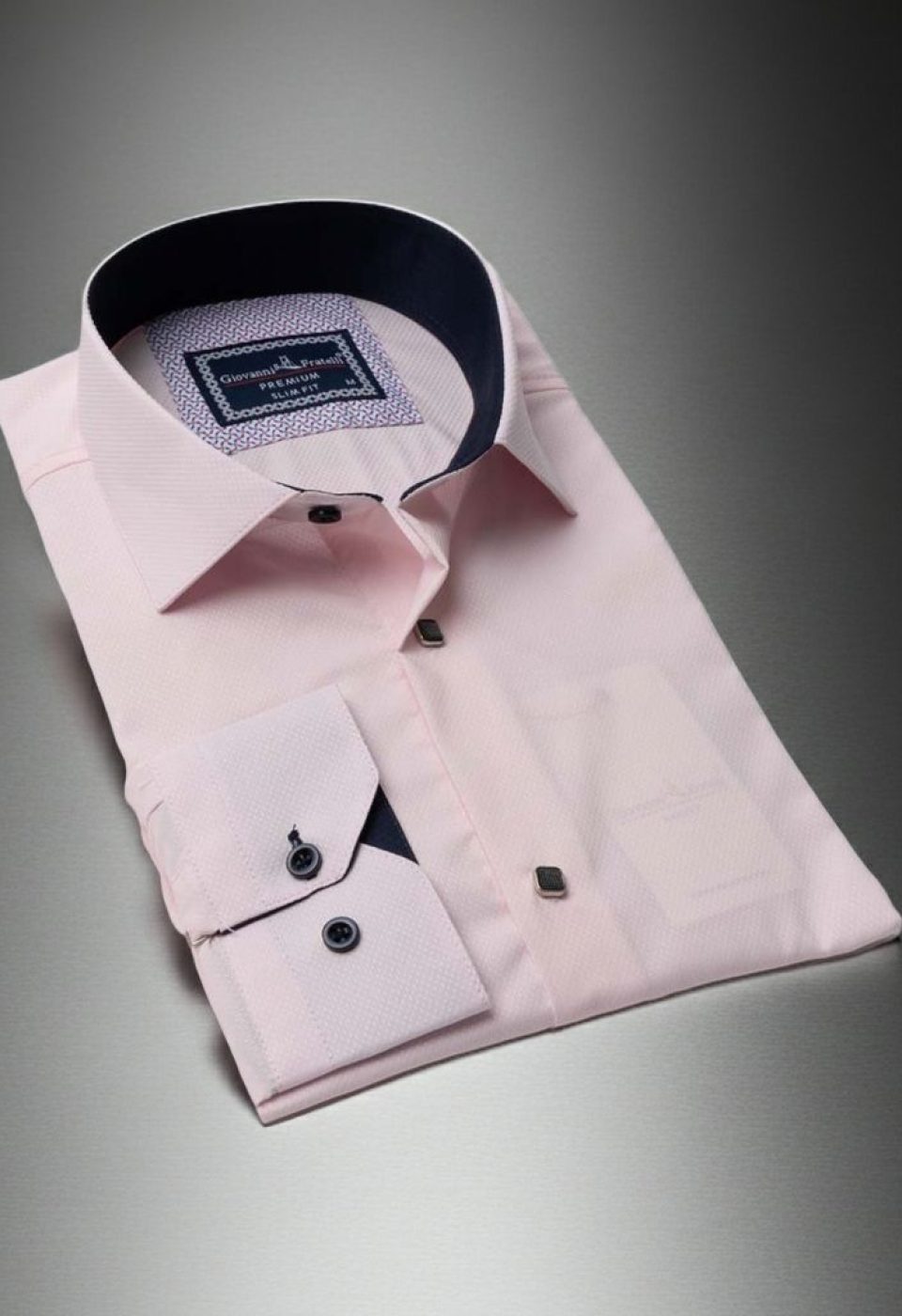 Slim Fit Uzun Kol Desenli Armürlü Jakar Erkek Gömlek 3GMK311497016