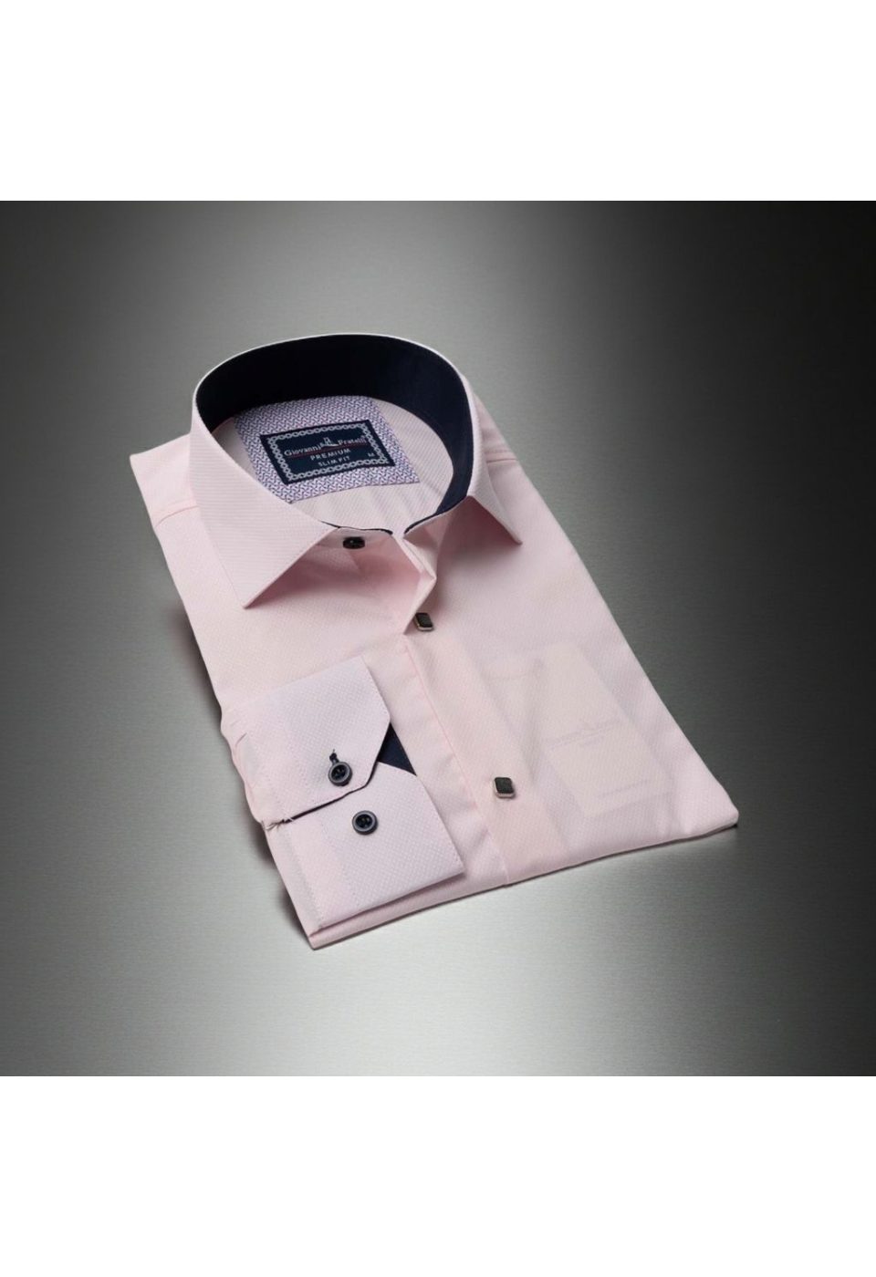 Slim Fit Uzun Kol Desenli Armürlü Jakar Erkek Gömlek 3GMK311497016 - Giovanni Fratelli