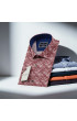 Slim Fit Kısa Kol Dijital Baskılı Desenli Erkek Gömlek 3GMK311502003