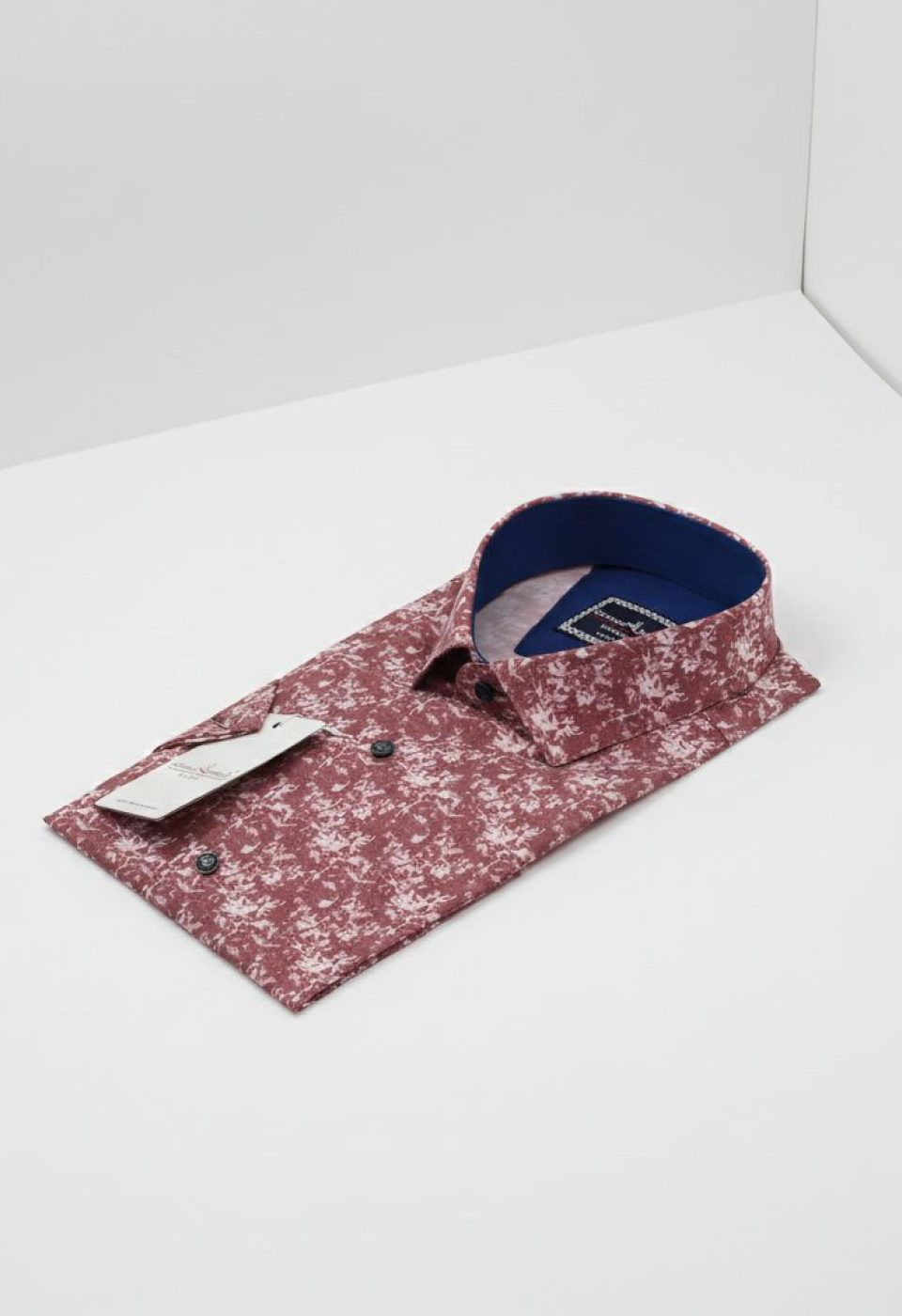 1502 CR K DIGITAL 003 Slim Fit Kısa Kol Dijital Baskılı Desenli Erkek Gömlek 3GMK311502003 - Giovanni Fratelli