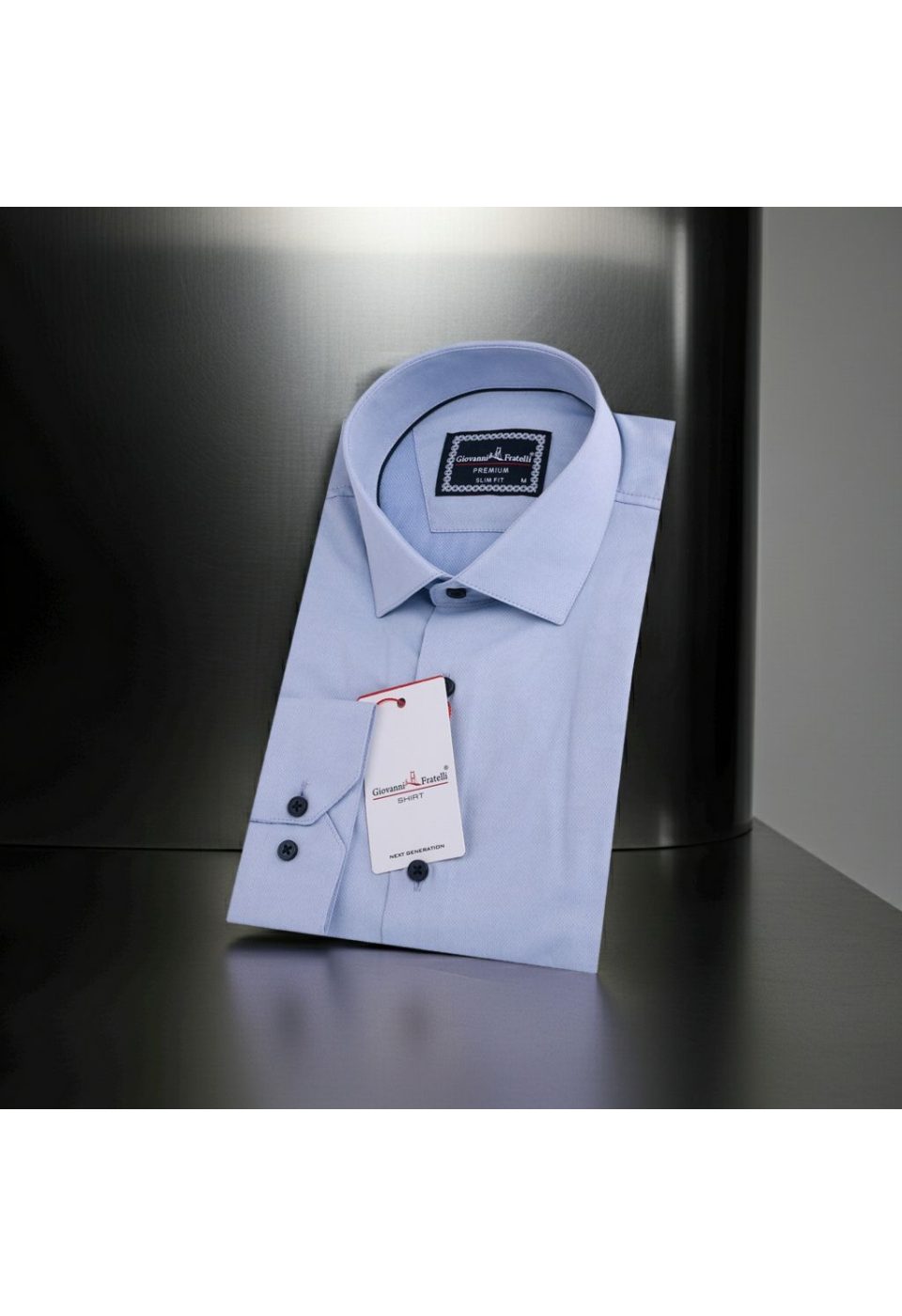 Slim Fit Uzun Kol Desenli Armürlü Jakar Erkek Gömlek 3GMK311520004 - Giovanni Fratelli