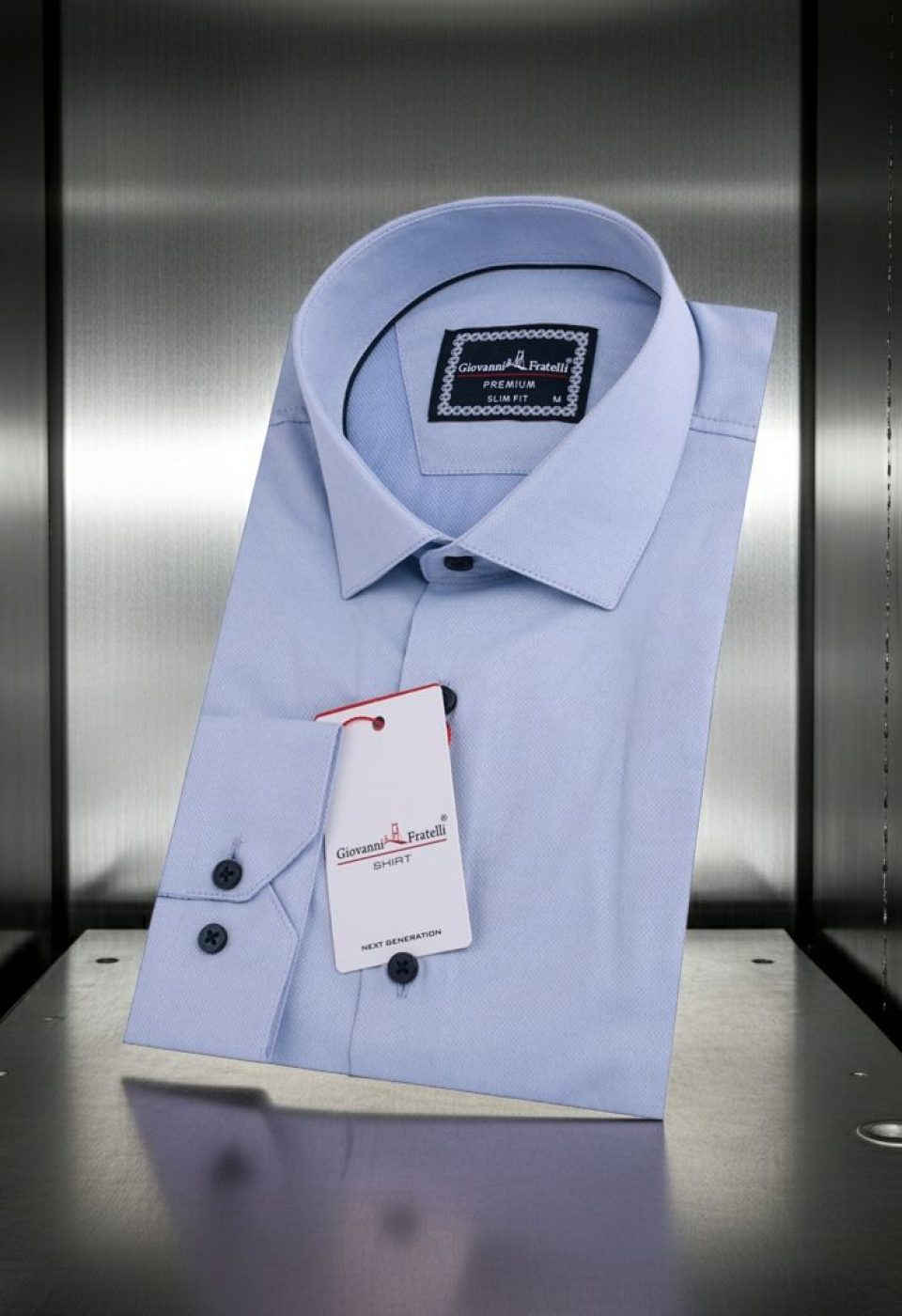 Slim Fit Uzun Kol Desenli Armürlü Jakar Erkek Gömlek 3GMK311520004