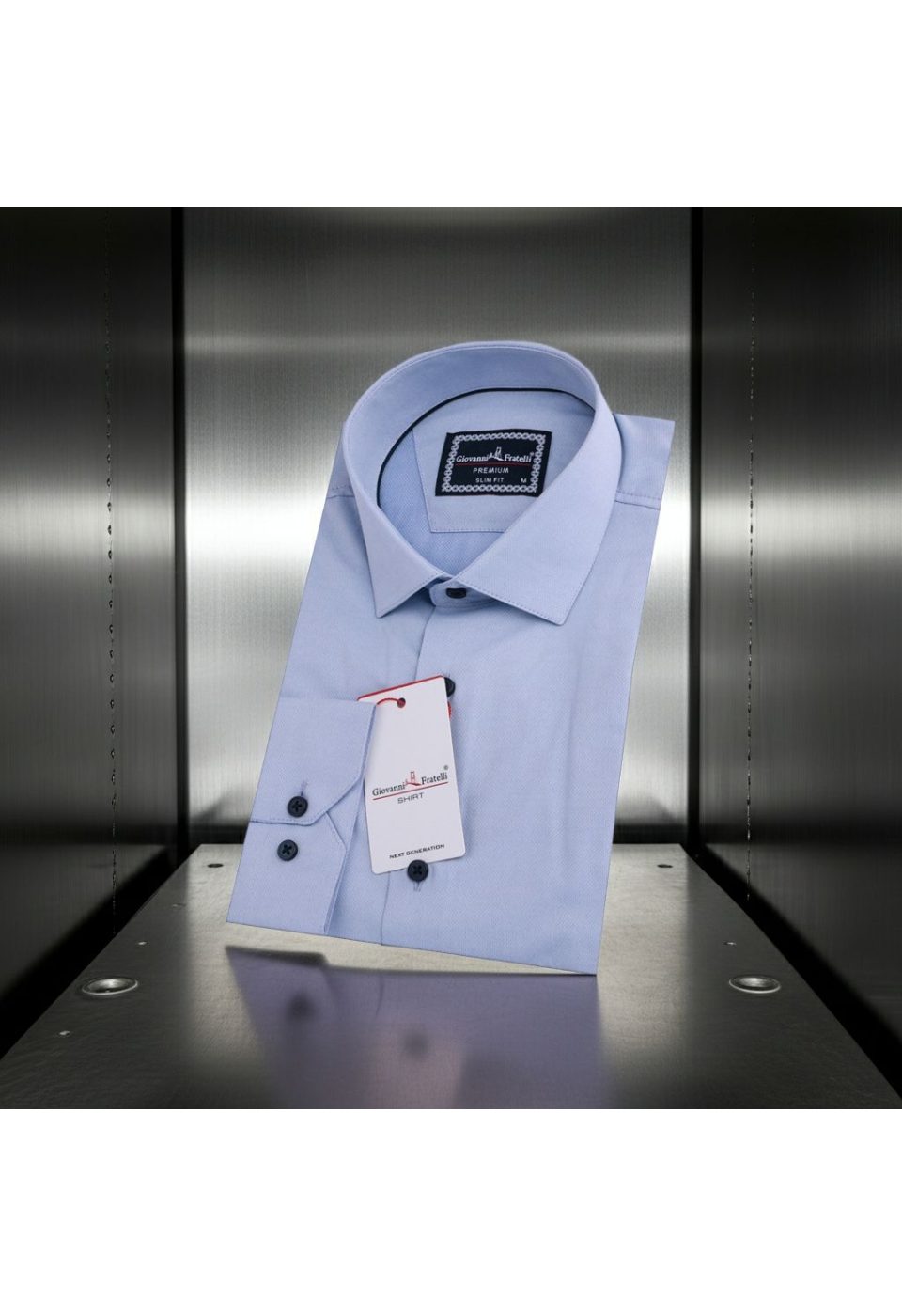 Slim Fit Uzun Kol Desenli Armürlü Jakar Erkek Gömlek 3GMK311520004 - Giovanni Fratelli
