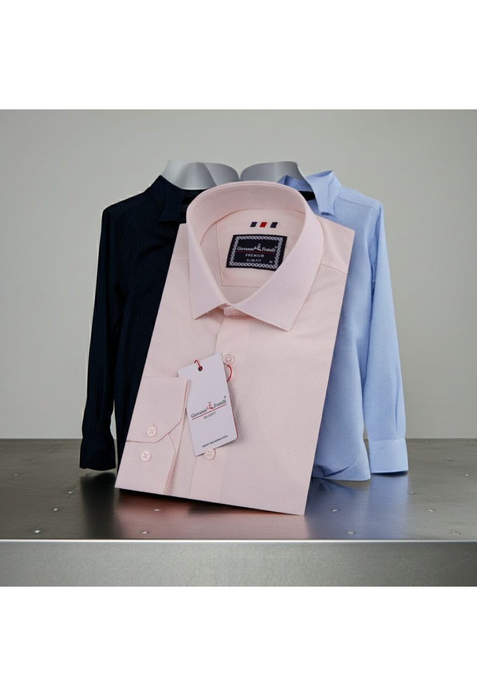 Slim Fit Uzun Kol Desenli Armürlü Jakar Erkek Gömlek 3GMK311521004 - Giovanni Fratelli