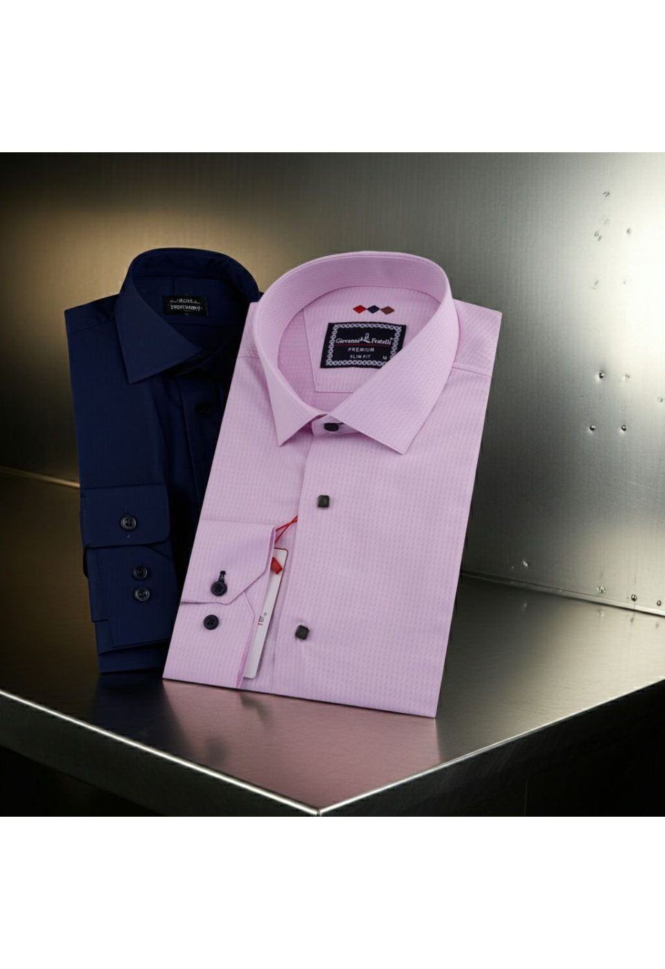 Slim Fit Uzun Kol Desenli Armürlü Jakar Erkek Gömlek 3GMK311522006 - Giovanni Fratelli