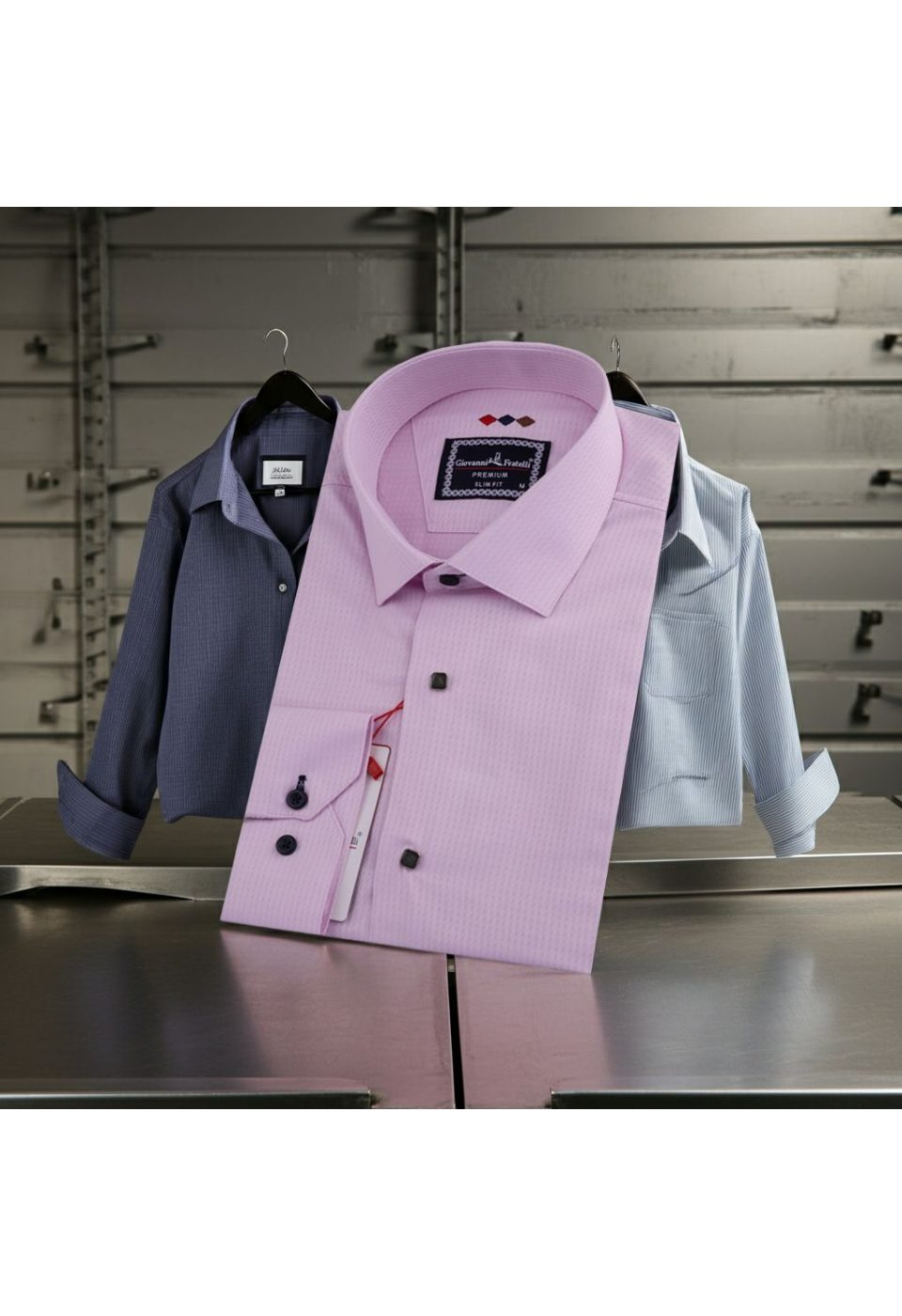 Slim Fit Uzun Kol Desenli Armürlü Jakar Erkek Gömlek 3GMK311522006 - Giovanni Fratelli