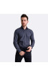 Slim Fit Uzun Kol Desenli Saten Gömlek 3GMK311524003
