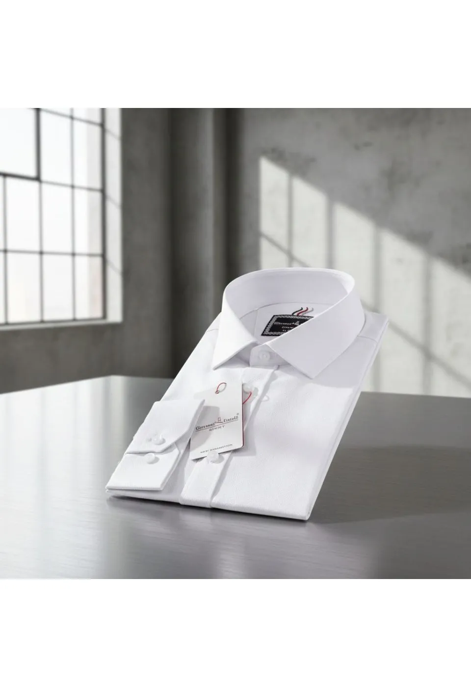 Slim Fit Uzun Kol Desenli Armürlü Jakar Erkek Gömlek 3GMK311525001 - Giovanni Fratelli