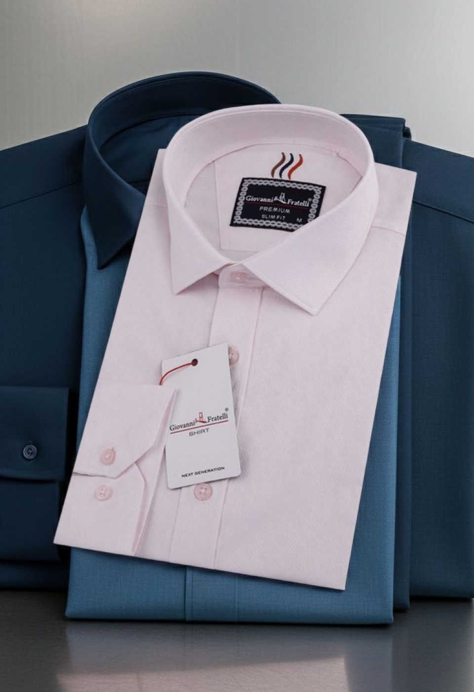 Slim Fit Uzun Kol Desenli Armürlü Jakar Erkek Gömlek 3GMK311525003 - Giovanni Fratelli