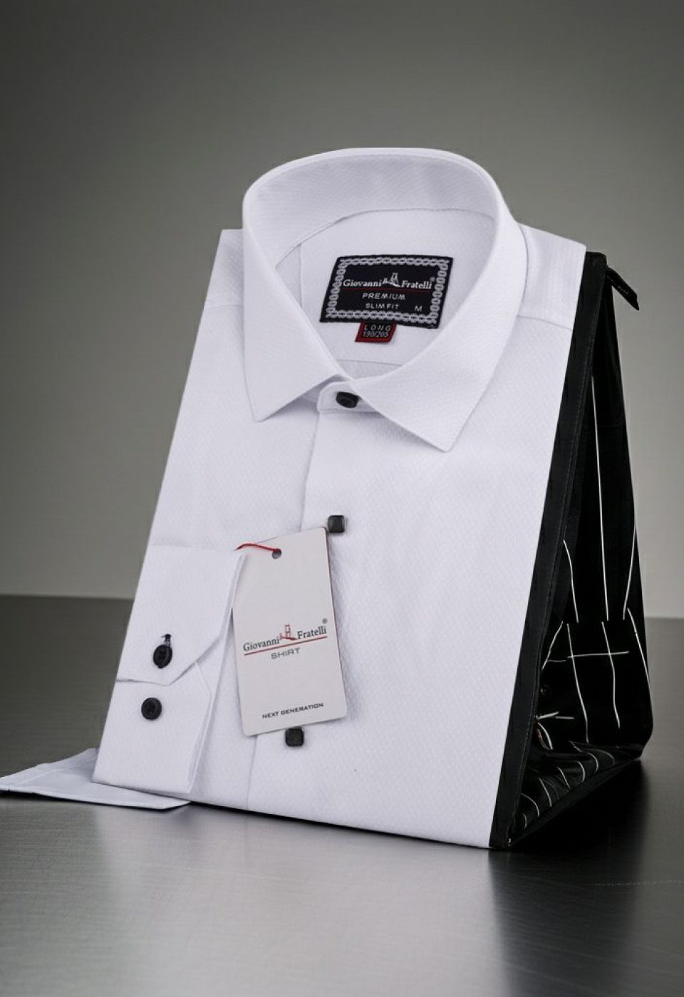 8 Drop Slim Fit Uzun Kol Düz Renk Jakar Erkek Gömlek 3GMK311528001 - Giovanni Fratelli