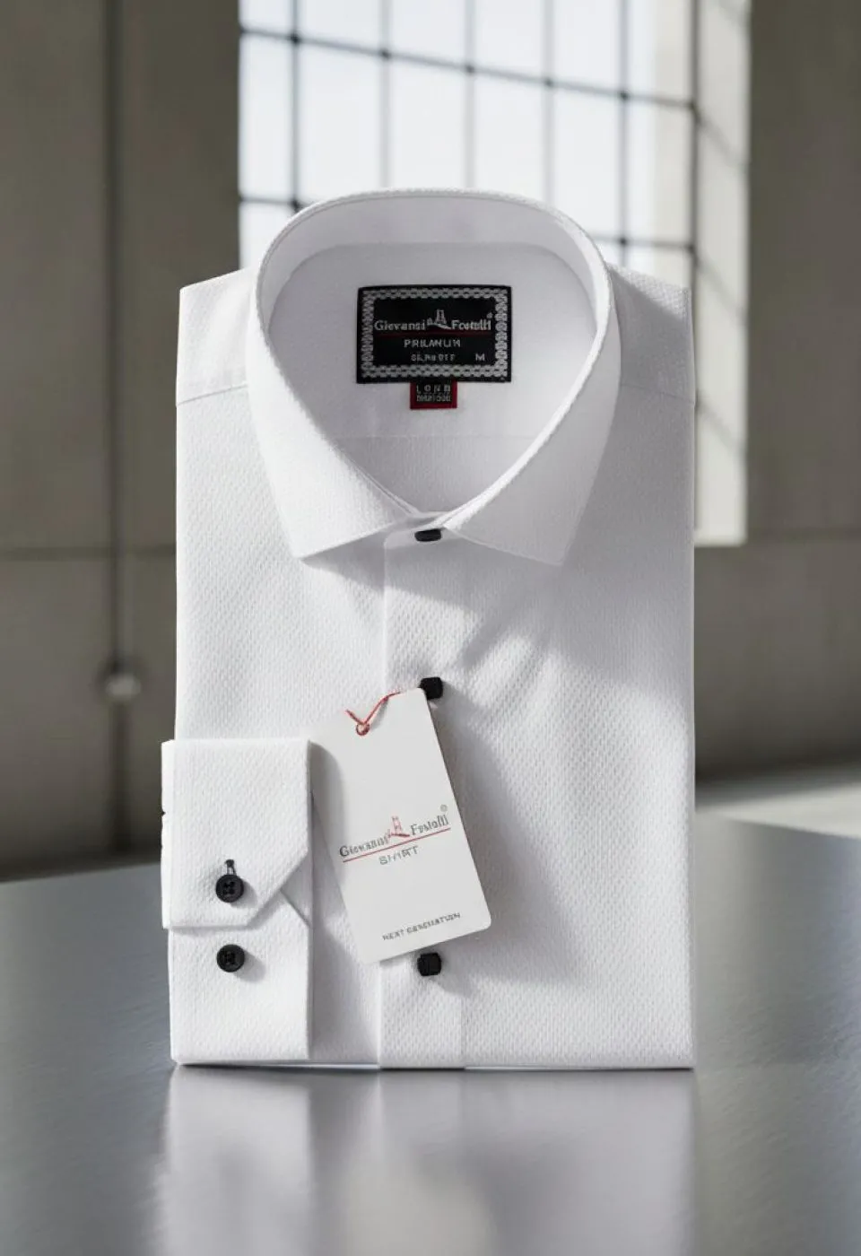8 Drop Slim Fit Uzun Kol Düz Renk Jakar Erkek Gömlek 3GMK311528001 - Giovanni Fratelli