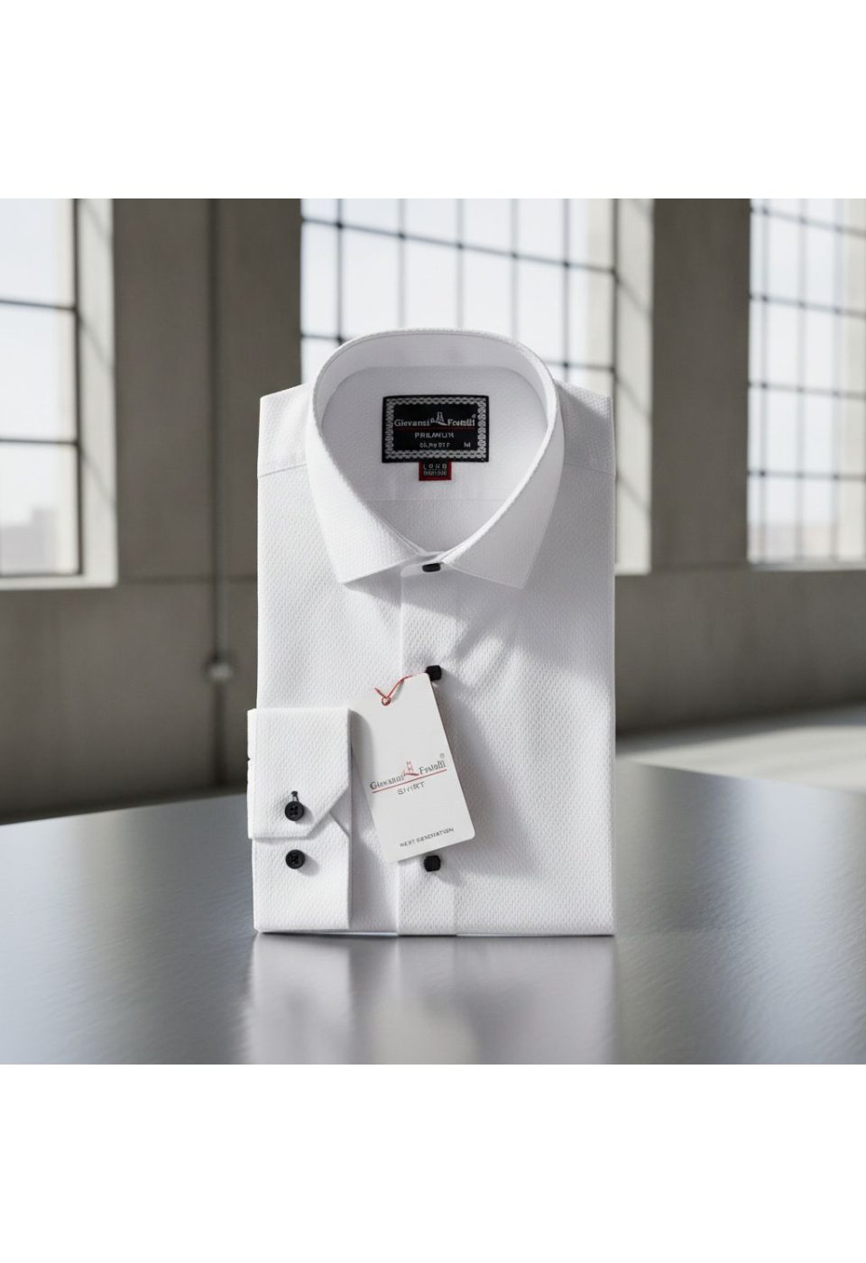 8 Drop Slim Fit Uzun Kol Düz Renk Jakar Erkek Gömlek 3GMK311528001 - Giovanni Fratelli