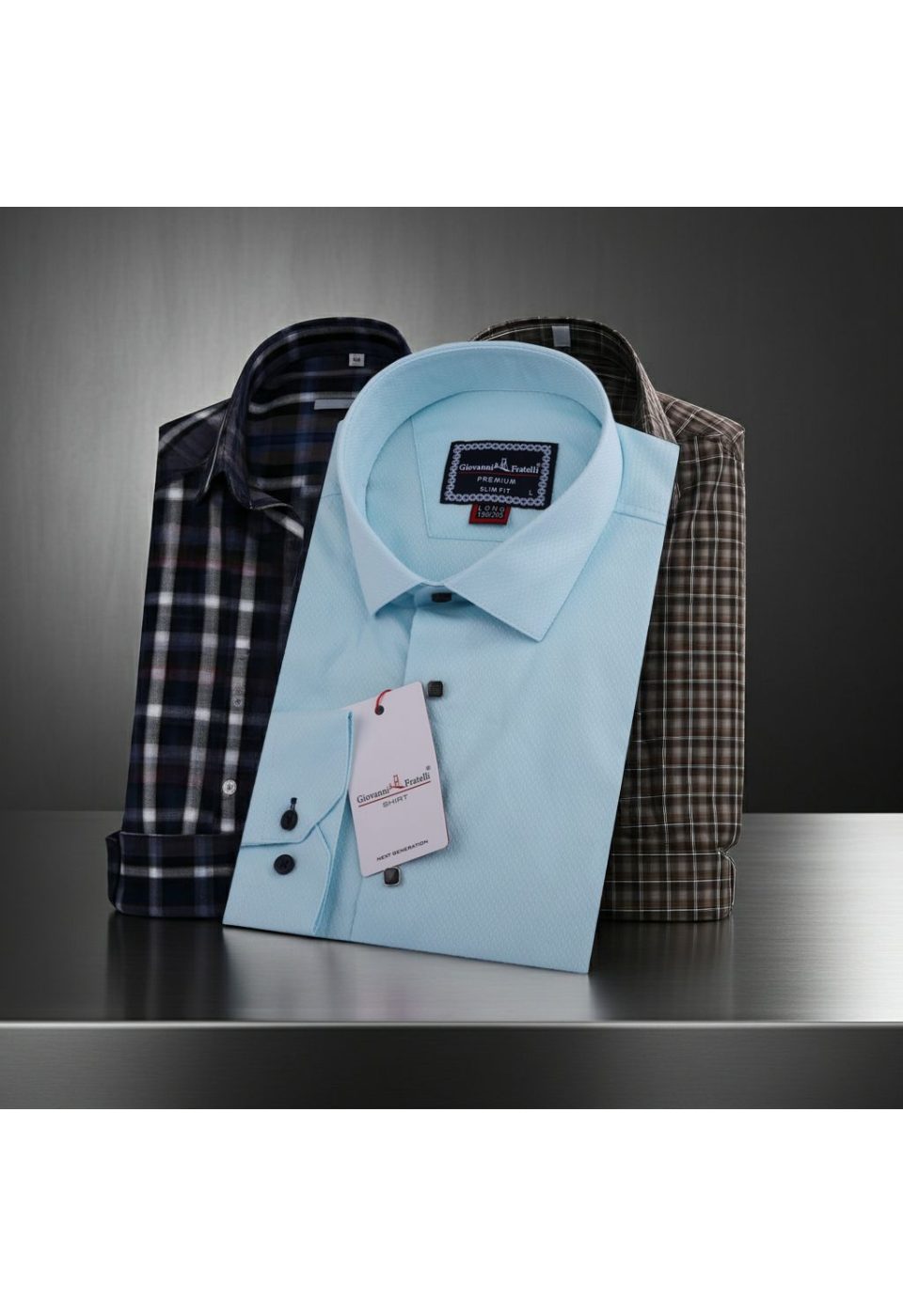 1528 CR JKR 8 DROP 003 8 Drop Slim Fit Uzun Kol Düz Renk Jakar Erkek Gömlek 3GMK311528003 - Giovanni Fratelli
