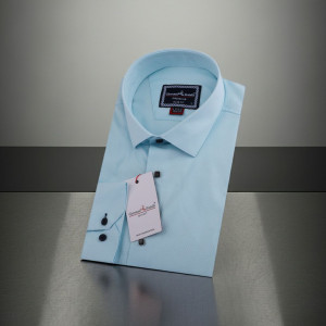 8 Drop Slim Fit Uzun Kol Düz Renk Jakar Erkek Gömlek 3GMK311528003