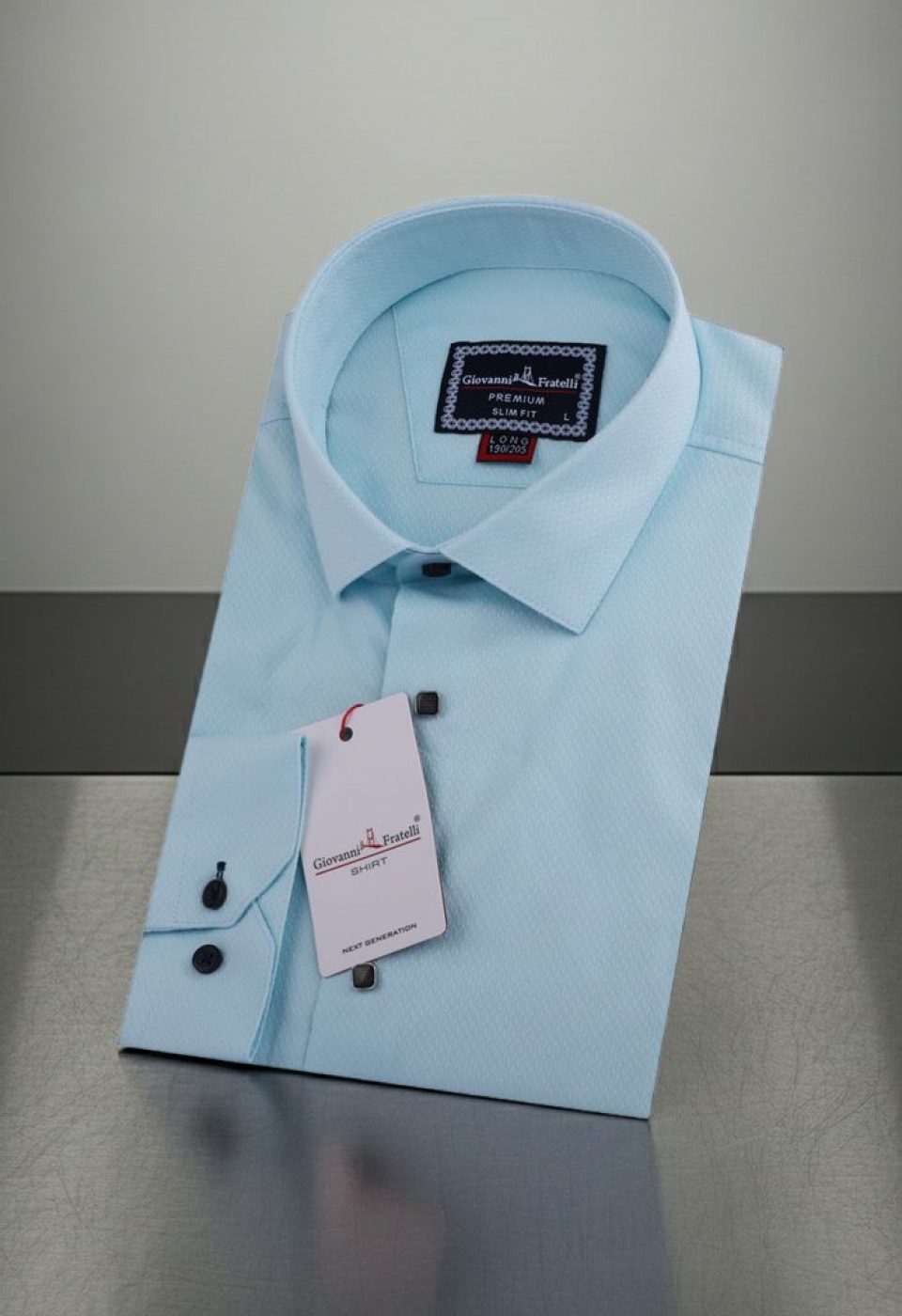 8 Drop Slim Fit Uzun Kol Düz Renk Jakar Erkek Gömlek 3GMK311528003