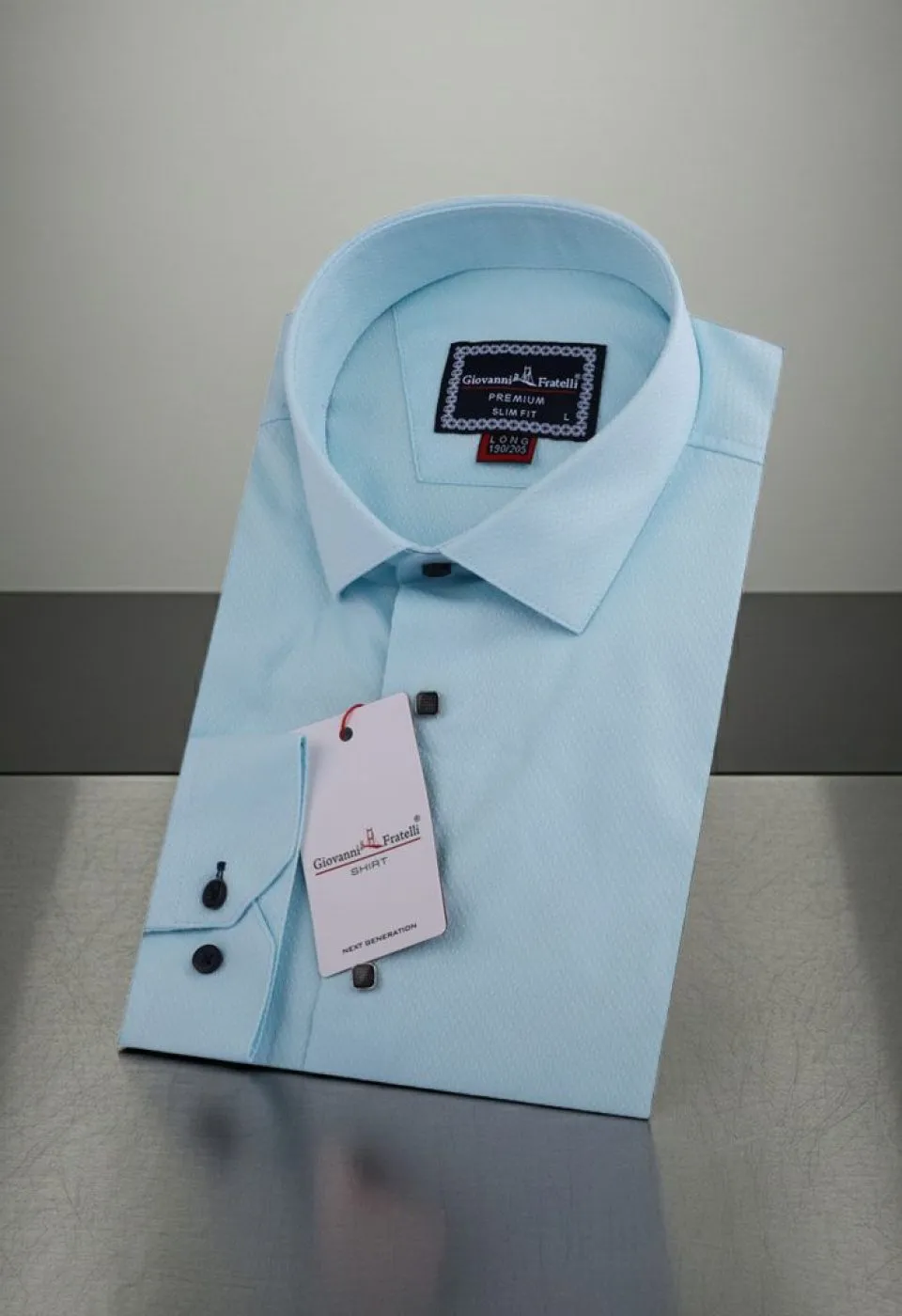 8 Drop Slim Fit Uzun Kol Düz Renk Jakar Erkek Gömlek 3GMK311528003