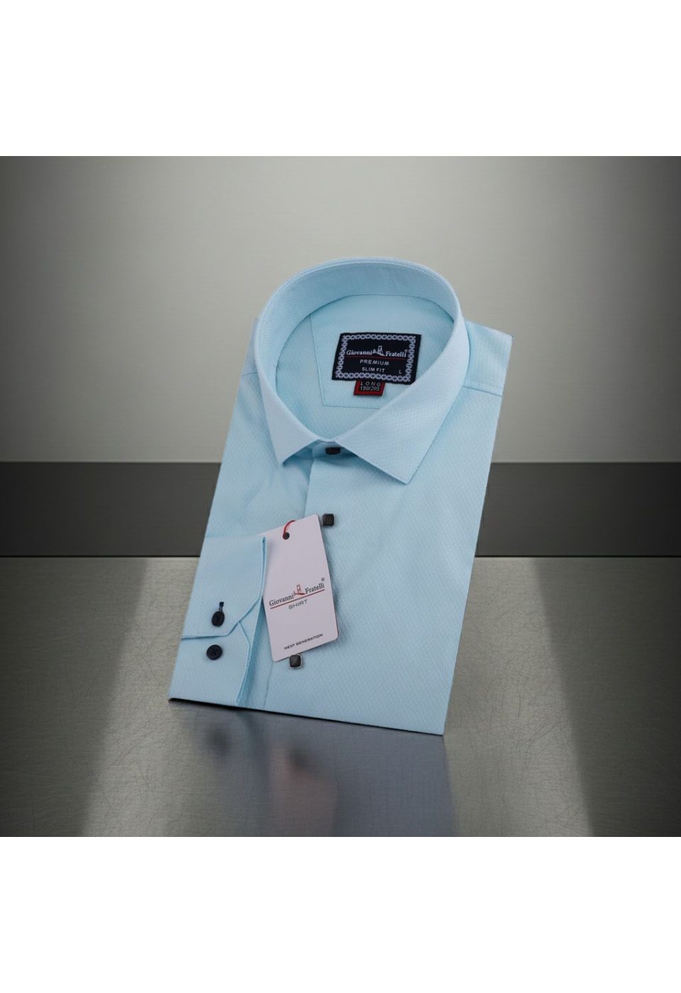 1528 CR JKR 8 DROP 003 8 Drop Slim Fit Uzun Kol Düz Renk Jakar Erkek Gömlek 3GMK311528003 - Giovanni Fratelli