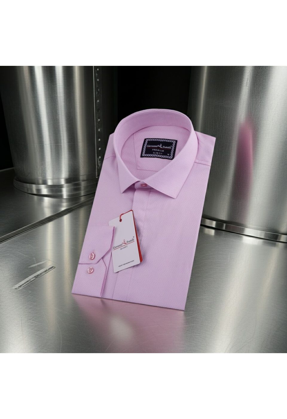 Slim Fit Uzun Kol Desenli Armürlü Jakar Erkek Gömlek 3GMK311533005 - Giovanni Fratelli