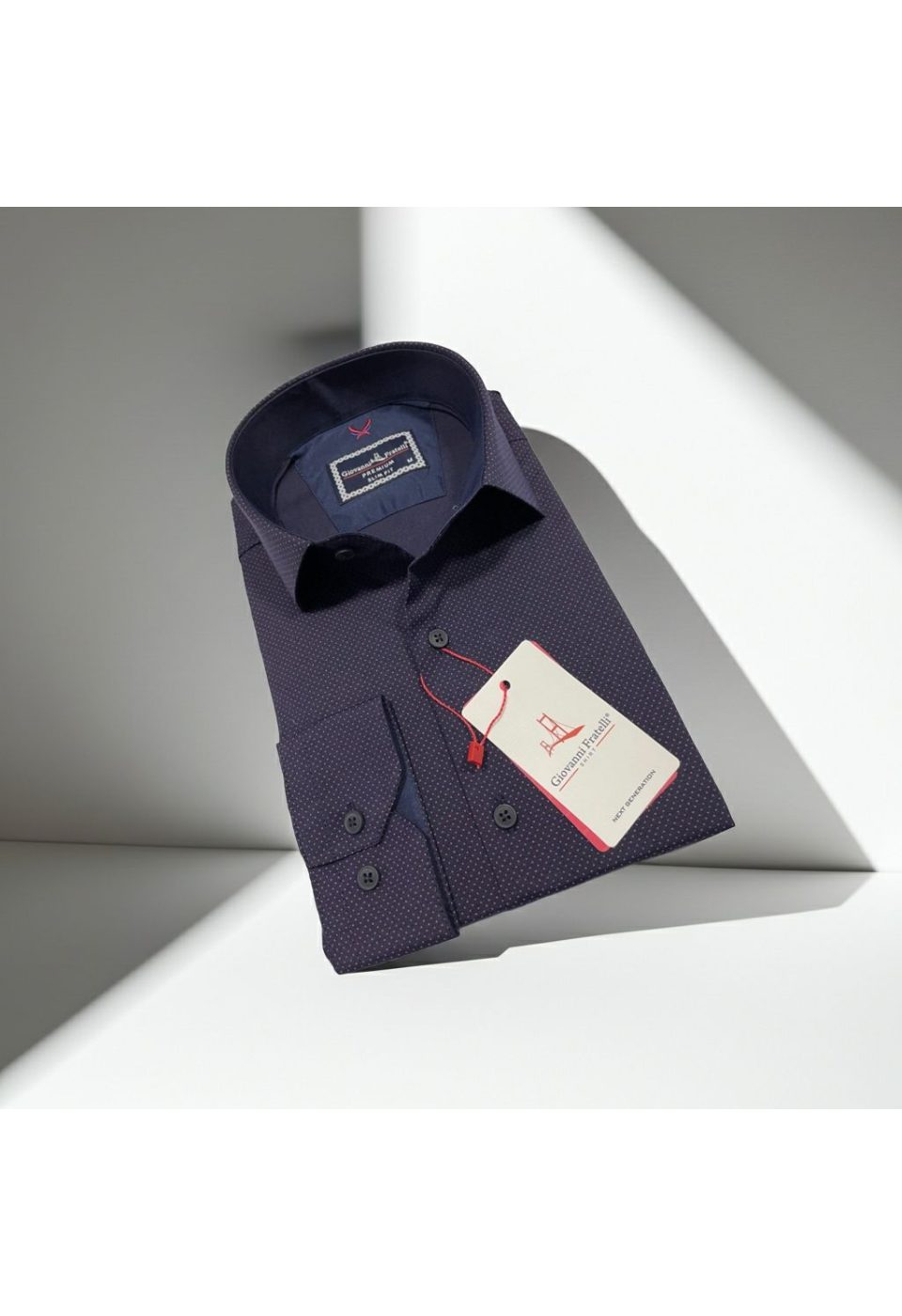 Slim Fit Uzun Kol Desenli Erkek Gömlek 3GMK312114004 - Giovanni Fratelli