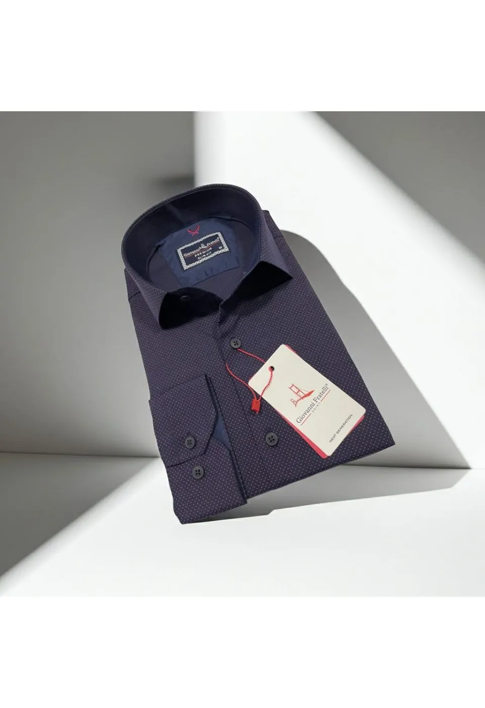Slim Fit Uzun Kol Desenli Erkek Gömlek 3GMK312114004 - Giovanni Fratelli