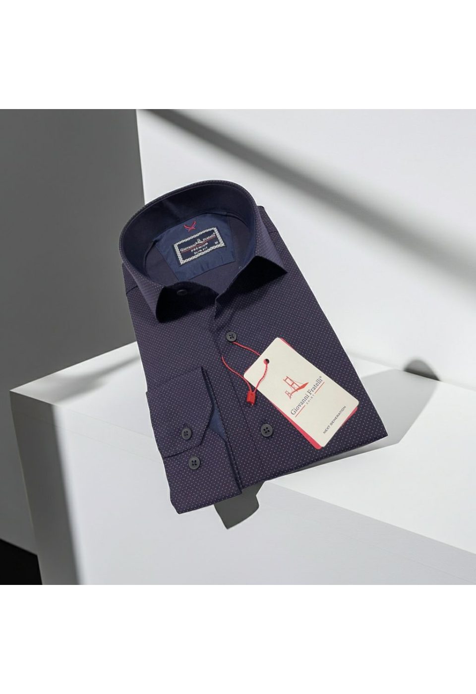 Slim Fit Uzun Kol Desenli Erkek Gömlek 3GMK312114004 - Giovanni Fratelli