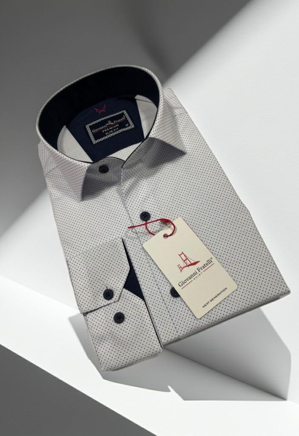 Slim Fit Uzun Kol Desenli Erkek Gömlek 3GMK312114006 - Giovanni Fratelli