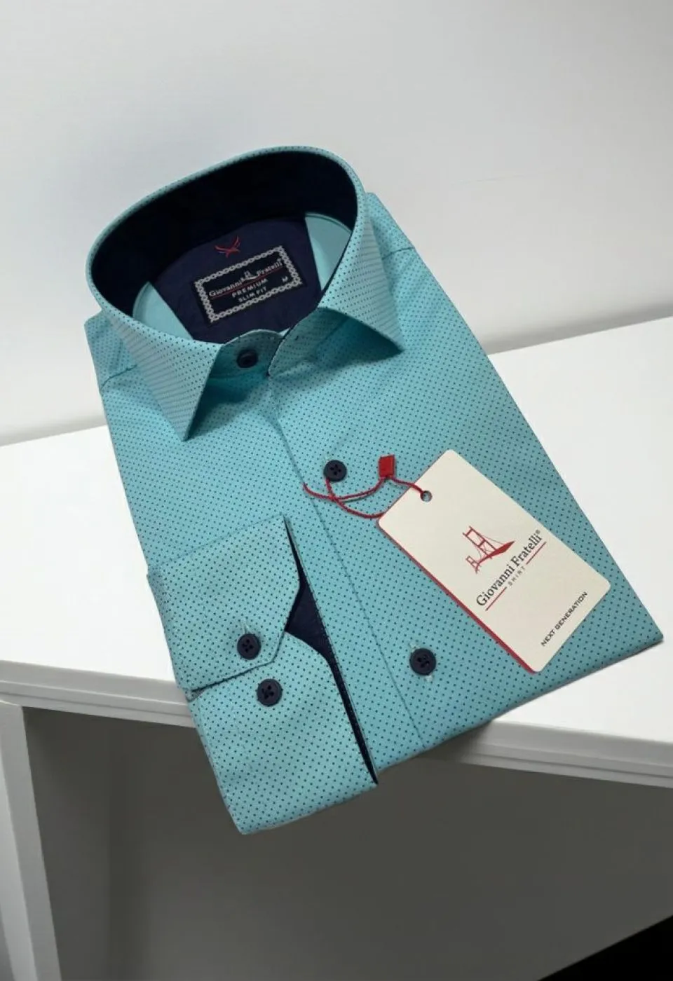 Slim Fit Uzun Kol Desenli Erkek Gömlek 3GMK312114007