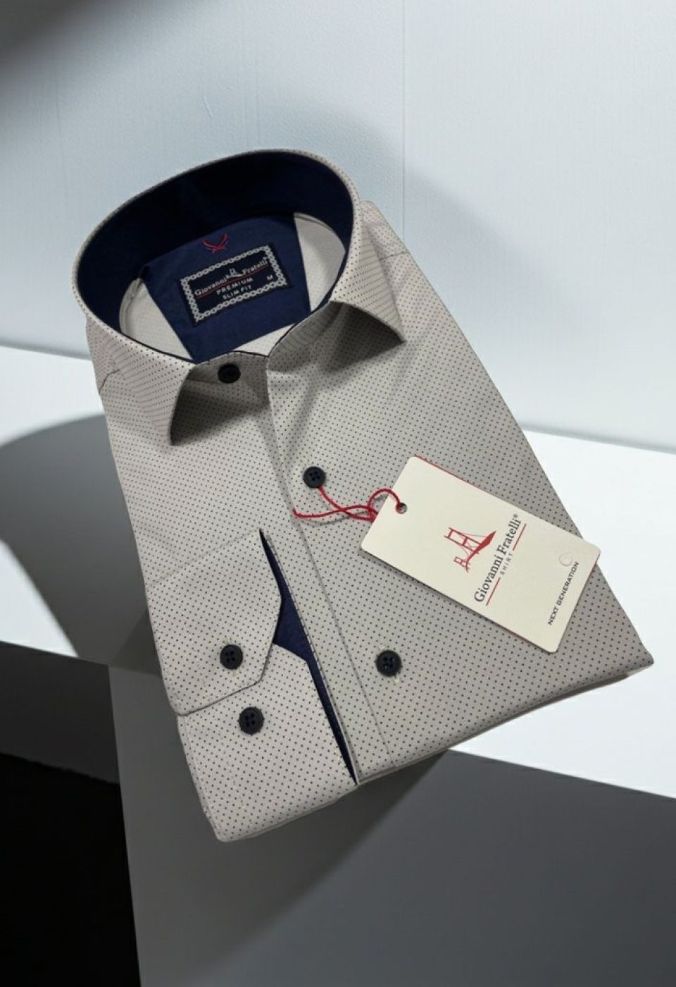 Slim Fit Uzun Kol Desenli Erkek Gömlek 3GMK312114008 - Giovanni Fratelli