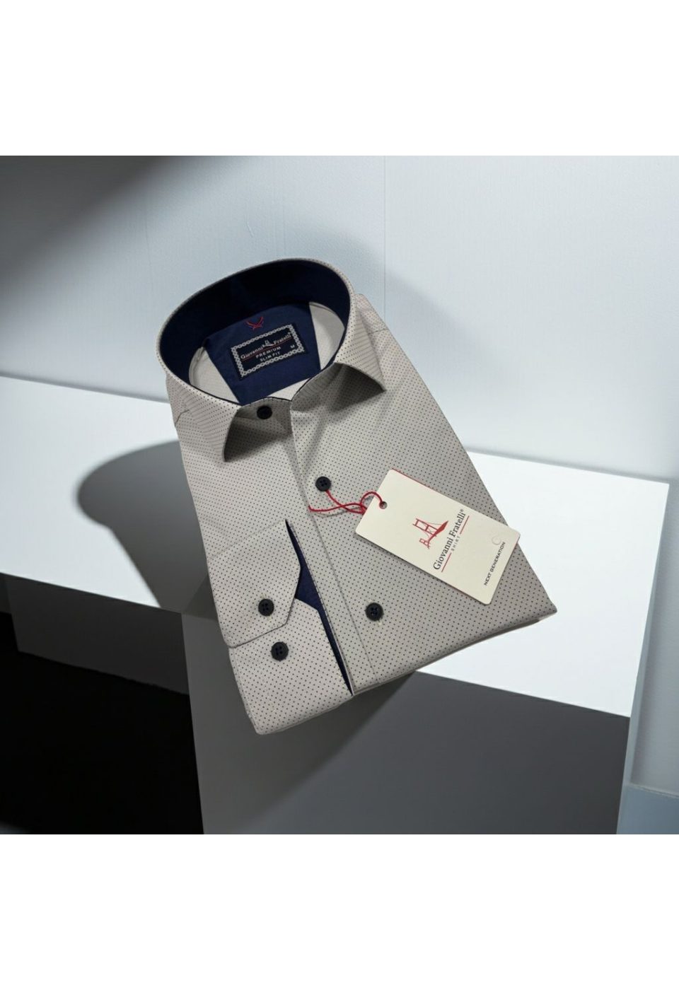 Slim Fit Uzun Kol Desenli Erkek Gömlek 3GMK312114008 - Giovanni Fratelli
