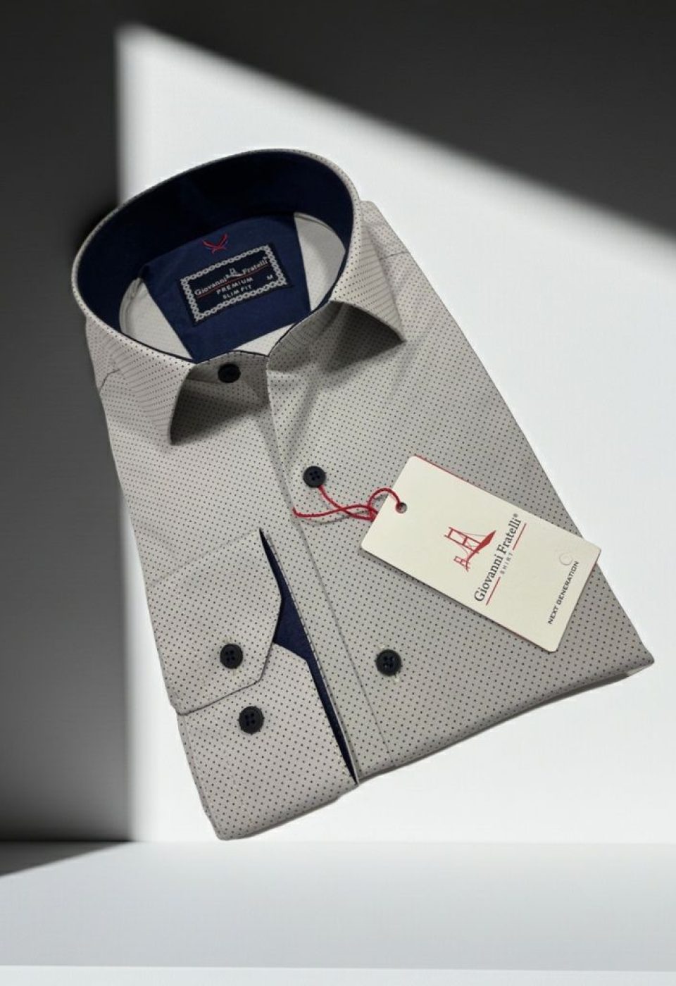 Slim Fit Uzun Kol Desenli Erkek Gömlek 3GMK312114008 - Giovanni Fratelli