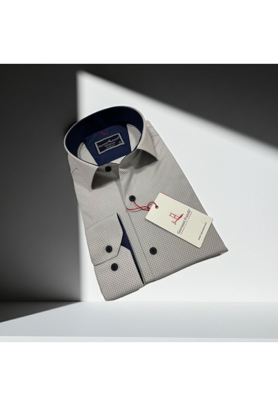 Slim Fit Uzun Kol Desenli Erkek Gömlek 3GMK312114008 - Giovanni Fratelli