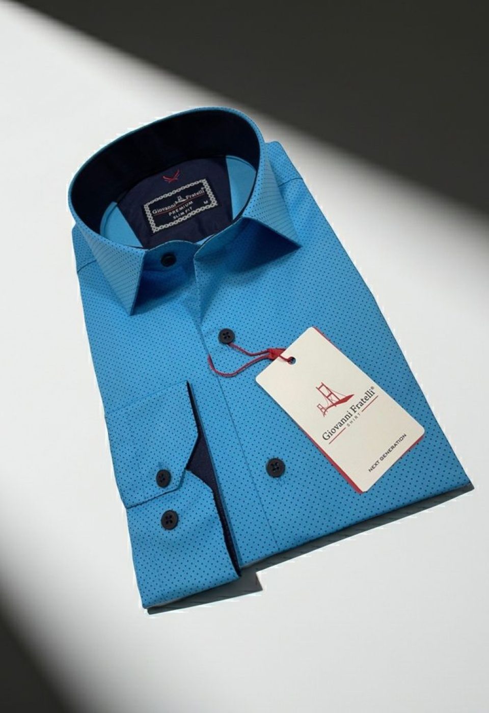 Slim Fit Uzun Kol Desenli Erkek Gömlek 3GMK312114009 - Giovanni Fratelli