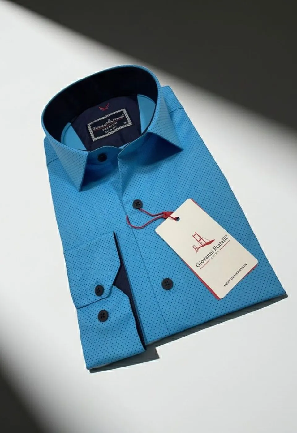 Slim Fit Uzun Kol Desenli Erkek Gömlek 3GMK312114009