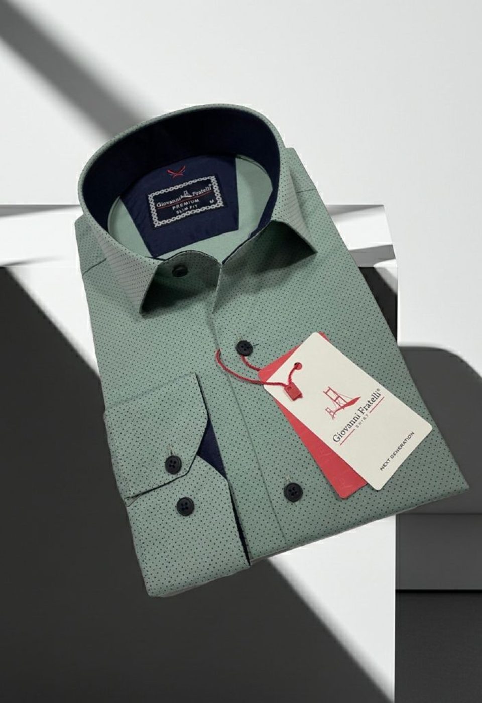 2114 CR 010 Slim Fit Uzun Kol Desenli Erkek Gömlek 3GMK312114010 - Giovanni Fratelli
