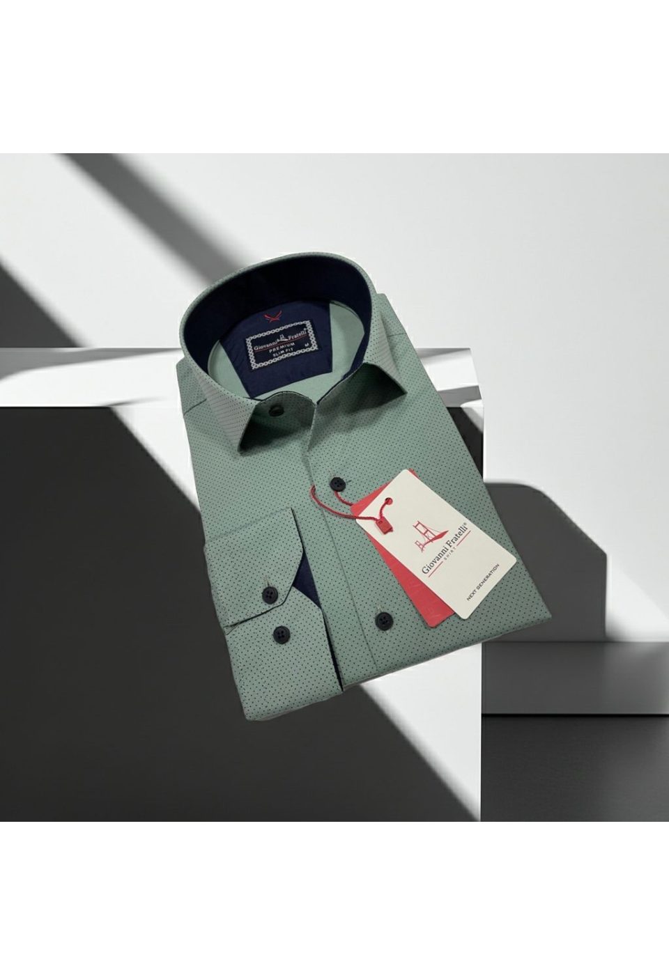 2114 CR 010 Slim Fit Uzun Kol Desenli Erkek Gömlek 3GMK312114010 - Giovanni Fratelli