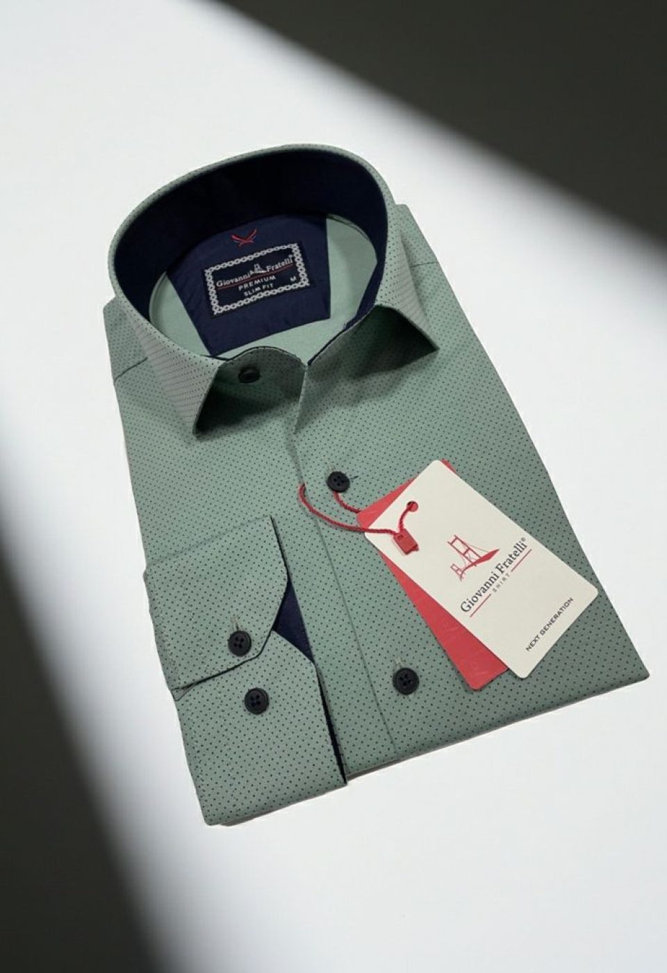 2114 CR 010 Slim Fit Uzun Kol Desenli Erkek Gömlek 3GMK312114010 - Giovanni Fratelli