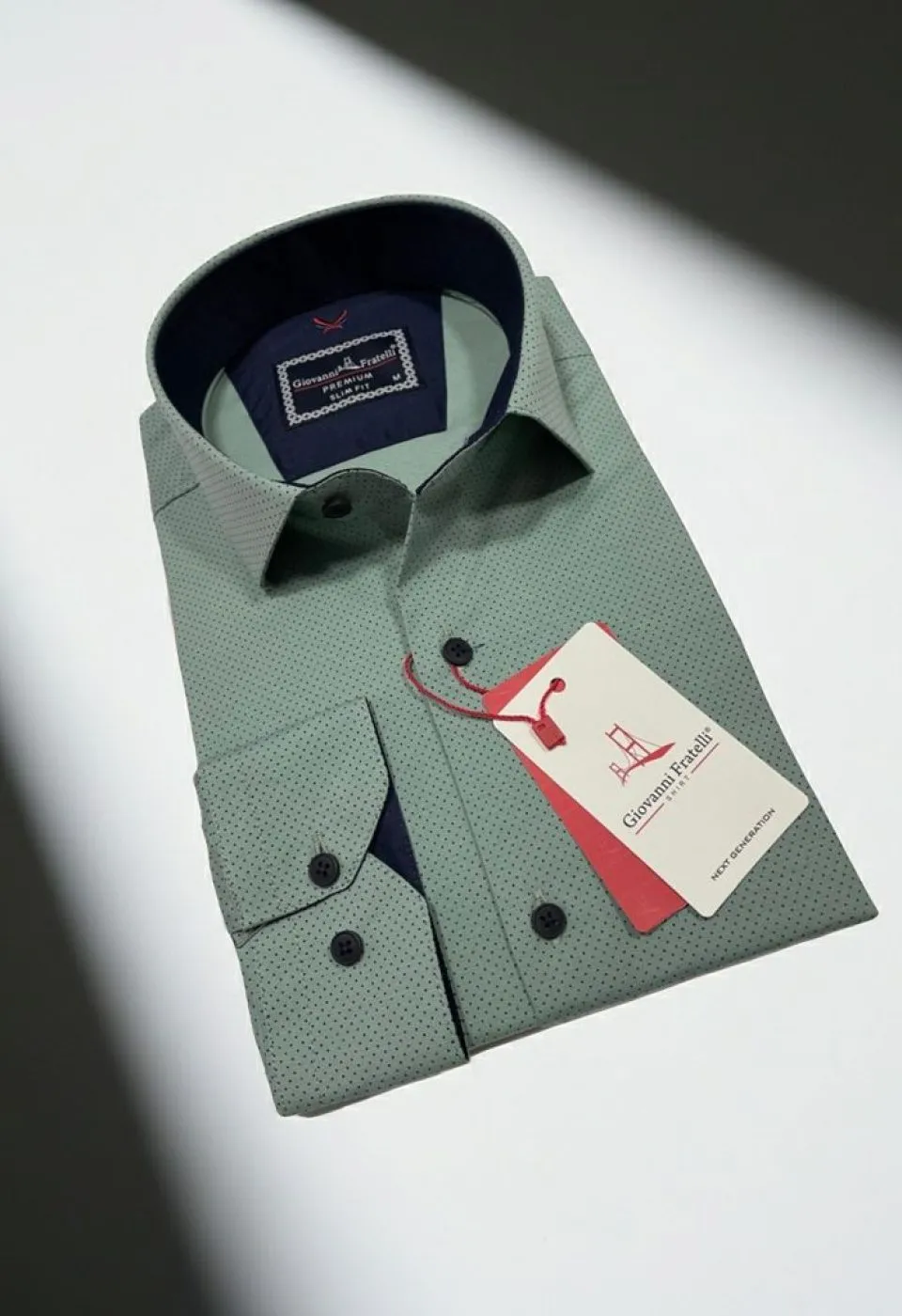 Slim Fit Uzun Kol Desenli Erkek Gömlek 3GMK312114010