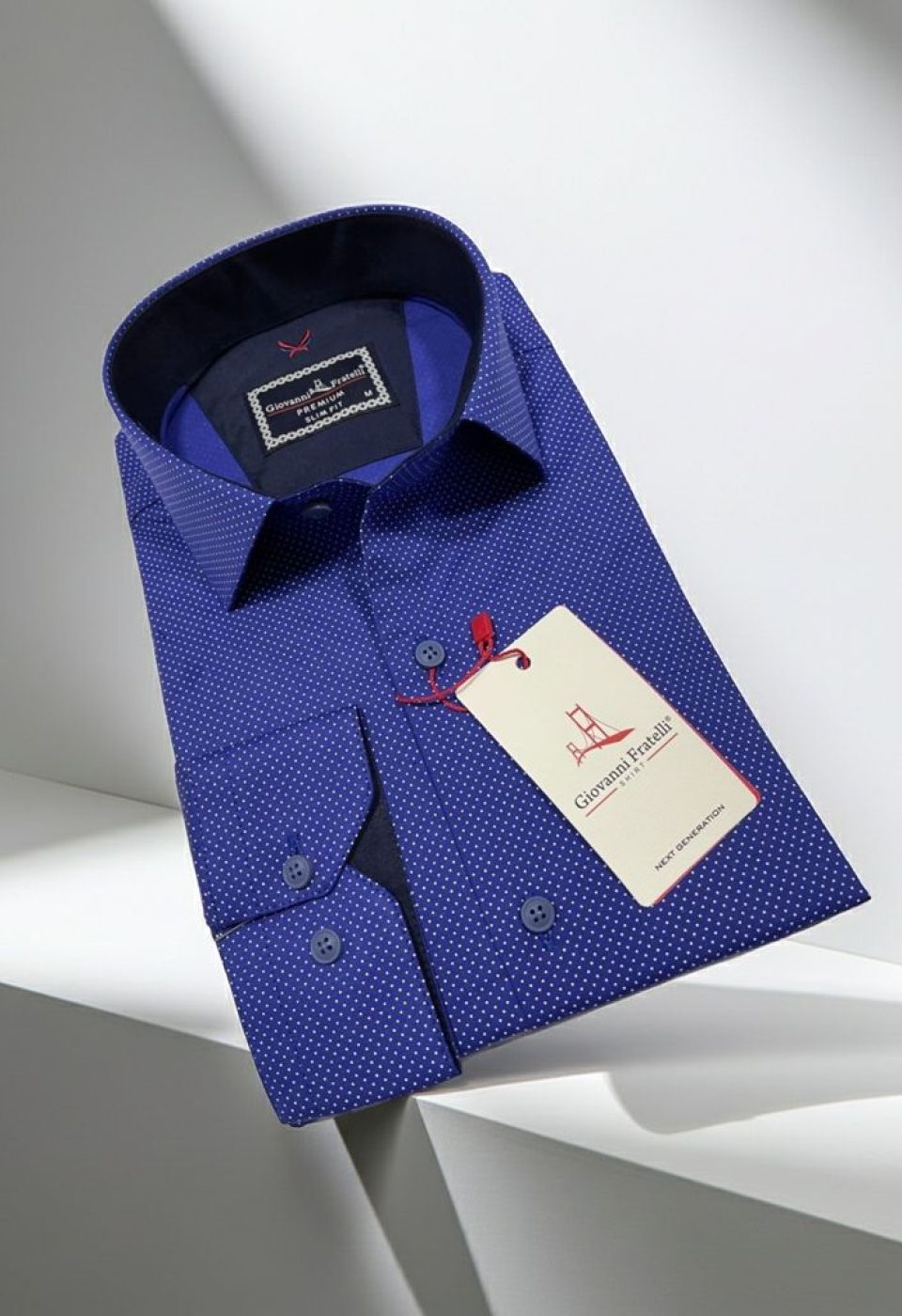 Slim Fit Uzun Kol Desenli Erkek Gömlek 3GMK312114011 - Giovanni Fratelli