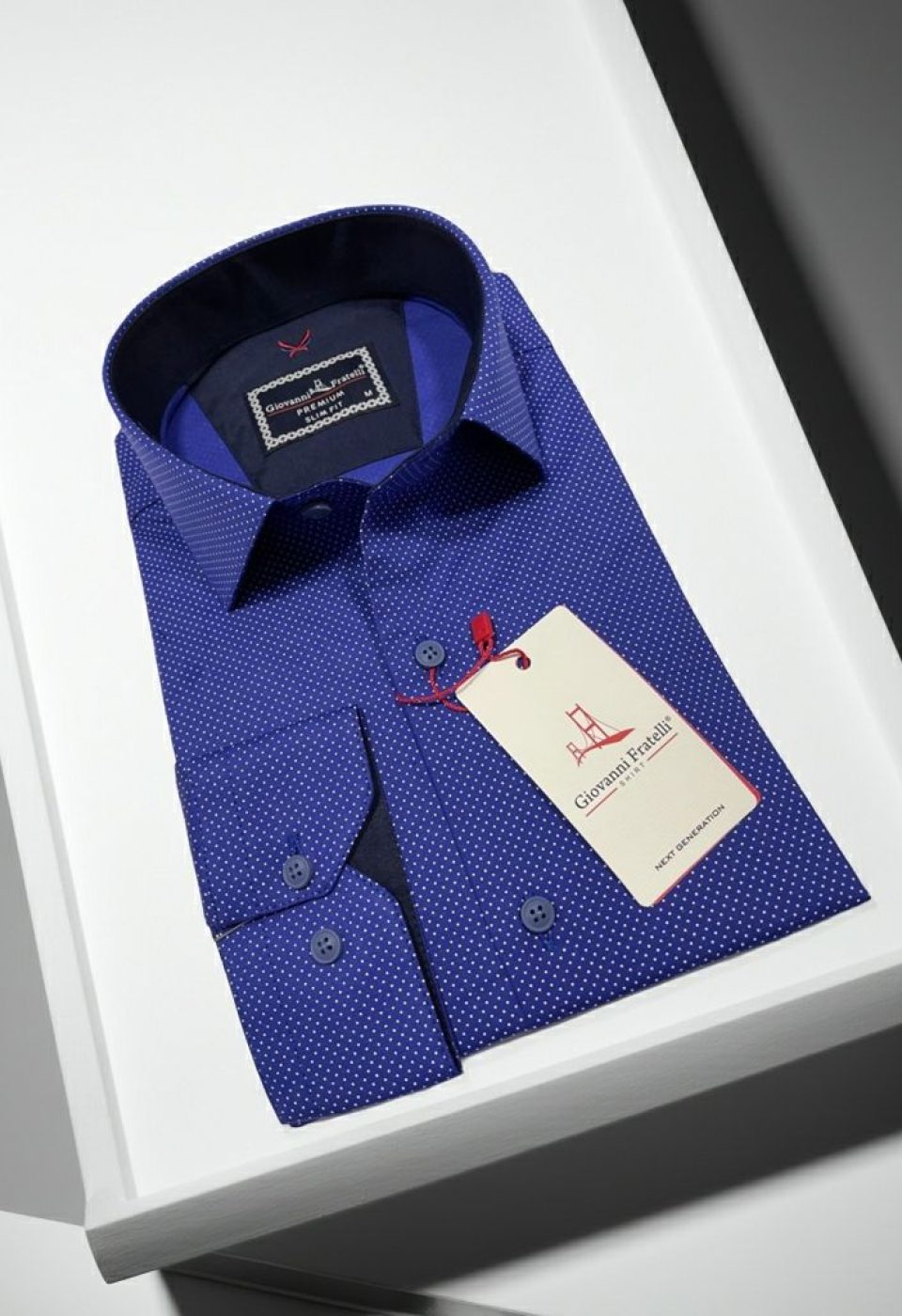 Slim Fit Uzun Kol Desenli Erkek Gömlek 3GMK312114011 - Giovanni Fratelli