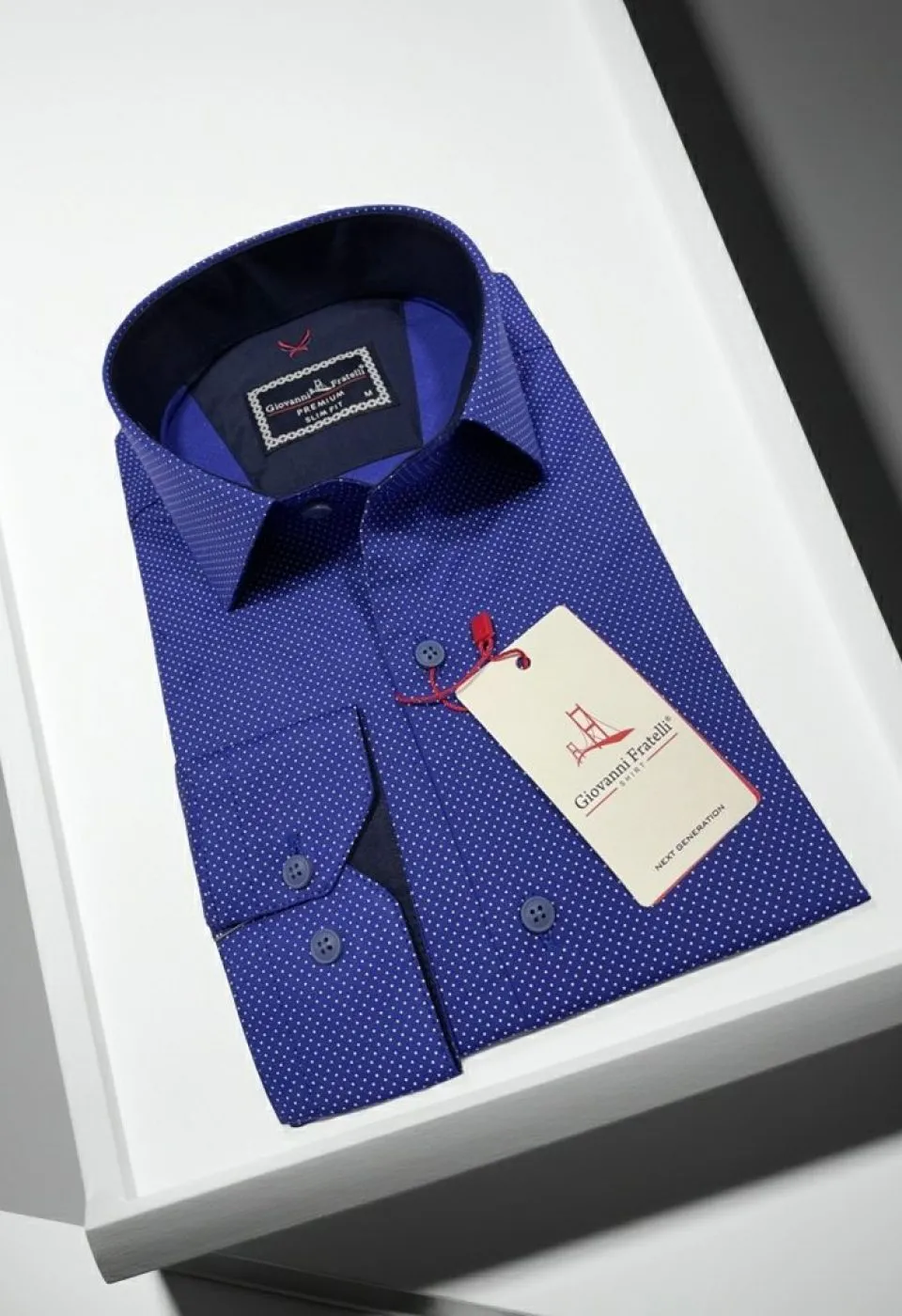 Slim Fit Uzun Kol Desenli Erkek Gömlek 3GMK312114011