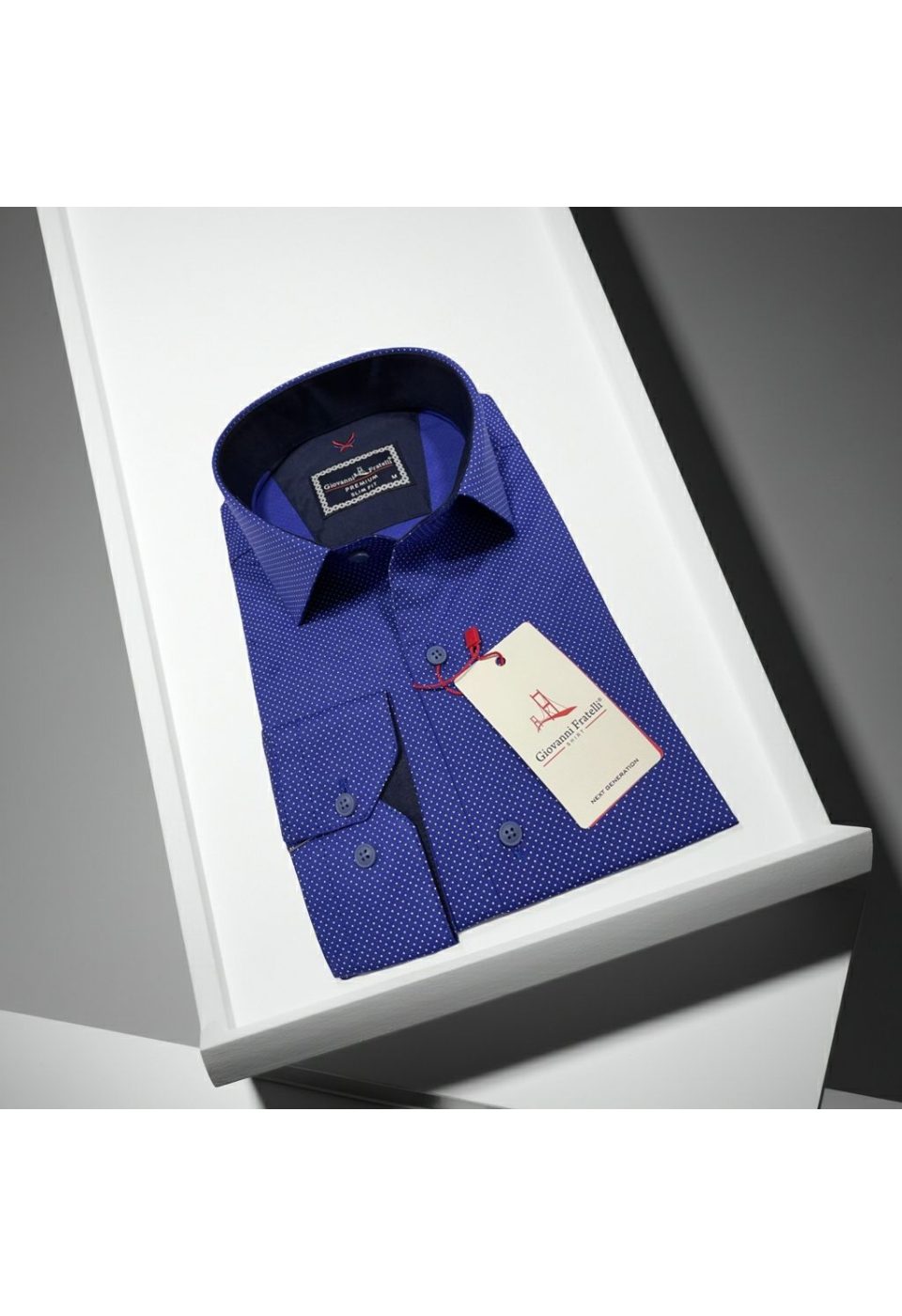 Slim Fit Uzun Kol Desenli Erkek Gömlek 3GMK312114011 - Giovanni Fratelli